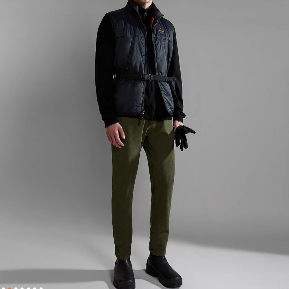 Napapirji Mens Casual Cotton Green Chino Pants 30x32